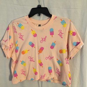 Pink Popsicle Cropped Tshirt